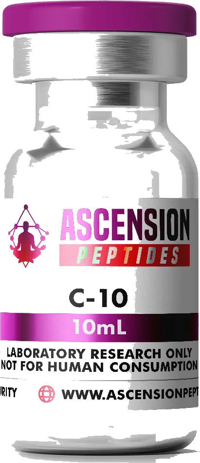 Ascension Peptides C-10 research peptide vial