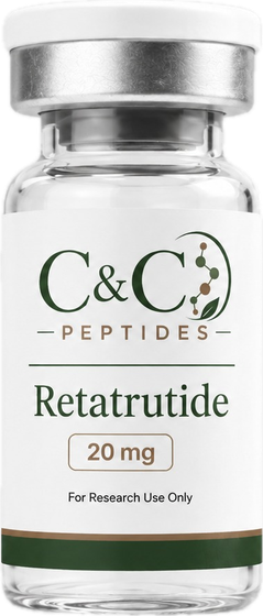 C&C Peptides Retatrutide 20mg vial (merchant product image)